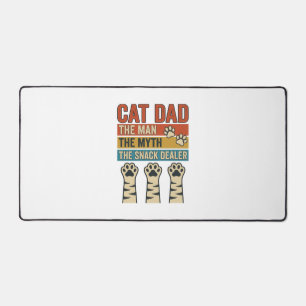 Alfrombrillas De Escritorio Papá Gato El Distribuidor de Snacks Camiseta Vinta