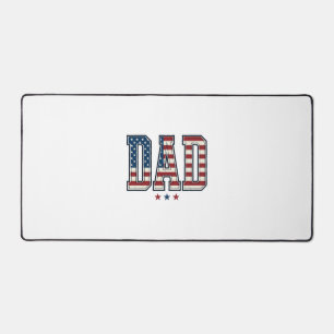 Alfrombrillas De Escritorio Papá Patriótico Bandera Americana Diseño Vector Vi