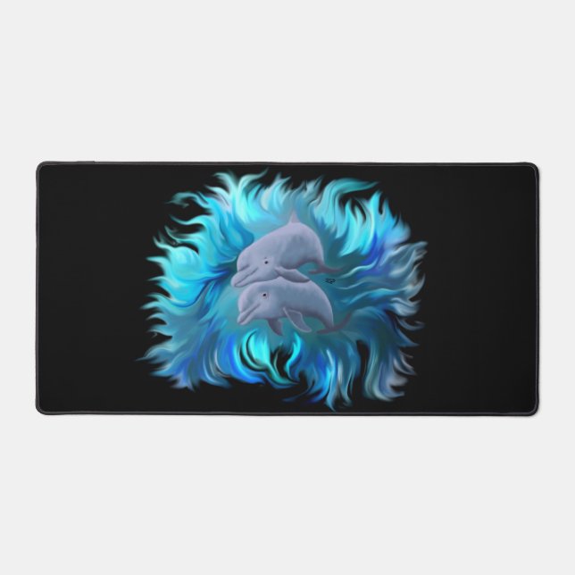 Alfrombrillas De Escritorio Par de delfines (Anverso)