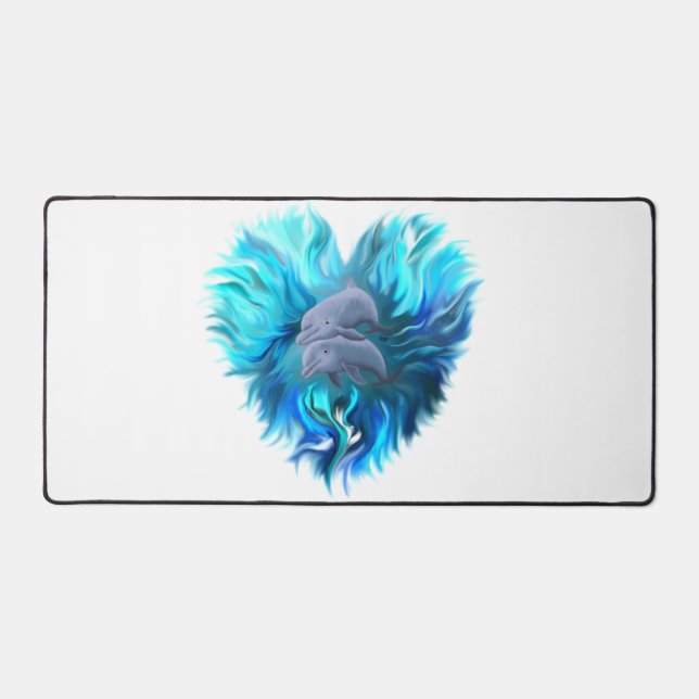 Alfrombrillas De Escritorio Par de delfines (Anverso)