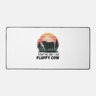 Alfrombrillas De Escritorio Parar El Auto Ver Suns Fluffy Cow Highland Cow Far