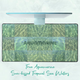 Alfrombrillas De Escritorio Parche Ocean Green Blue Aquamarine Boho Moda