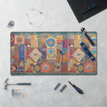 Parchwork Mandala Desk Mat