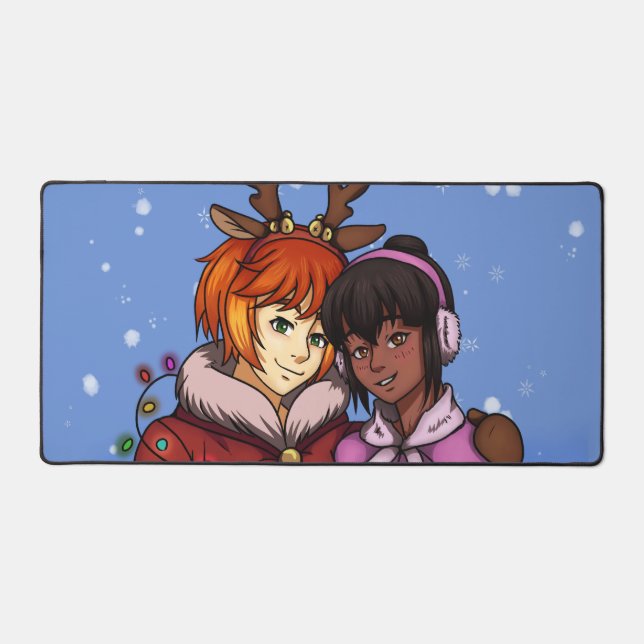 Alfrombrillas De Escritorio Pareja de navidades (Anverso)