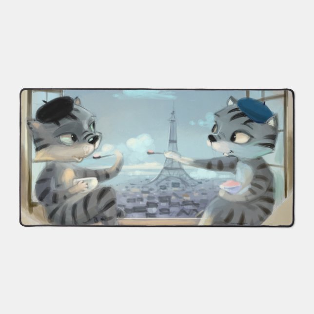 Alfrombrillas De Escritorio París por Day Desk Mat (Anverso)
