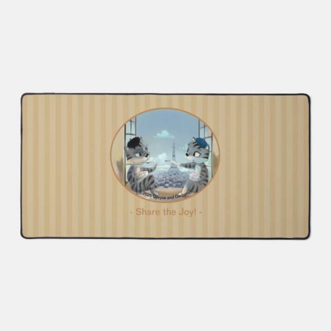 Alfrombrillas De Escritorio París por Day Desk Mat - Alegría (Anverso)