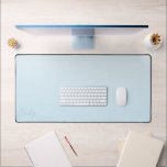 Alfrombrillas De Escritorio Pastel Blue Gradient Calligraphy Personalized<br><div class="desc">A trendy personalized pastel blue desk mat. This minimalist design features a soft gradient blue and modern calligraphy script font.</div>