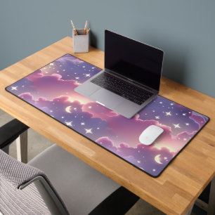 Alfrombrillas De Escritorio Pastel Rosa Lavanda Celeste Soñador Luna