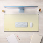Alfrombrillas De Escritorio Pastel Yellow Gradient Calligraphy Personalized<br><div class="desc">A trendy personalized pastel yellow desk mat. This minimalist design features a soft gradient butter yellow and modern calligraphy script font.</div>
