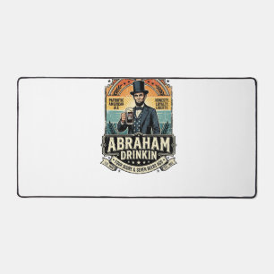 Alfrombrillas De Escritorio Patriótico Abraham Bebiendo Retro Angustiado