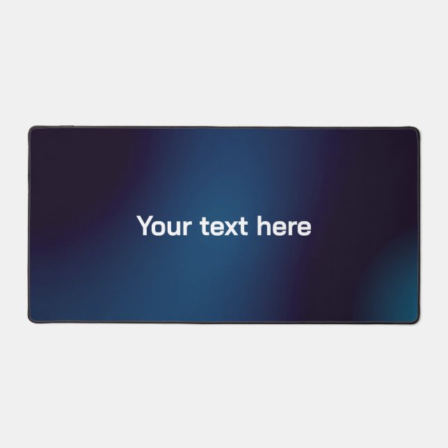 Alfrombrillas De Escritorio Patrón abstracto azul oscuro | Añadir texto (Anverso)