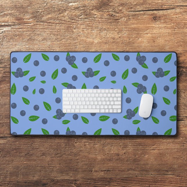 Alfrombrillas De Escritorio Patrón Blueberry Moat (Blueberry Desk Mat)