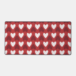 Alfrombrillas De Escritorio Patrón cardíaco con semillas de fresa