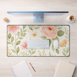 Alfrombrillas De Escritorio Patrón de Acuarela Floral Suave
