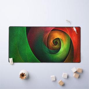 Alfrombrillas De Escritorio Patrón de arte abstracto moderno de floración verd