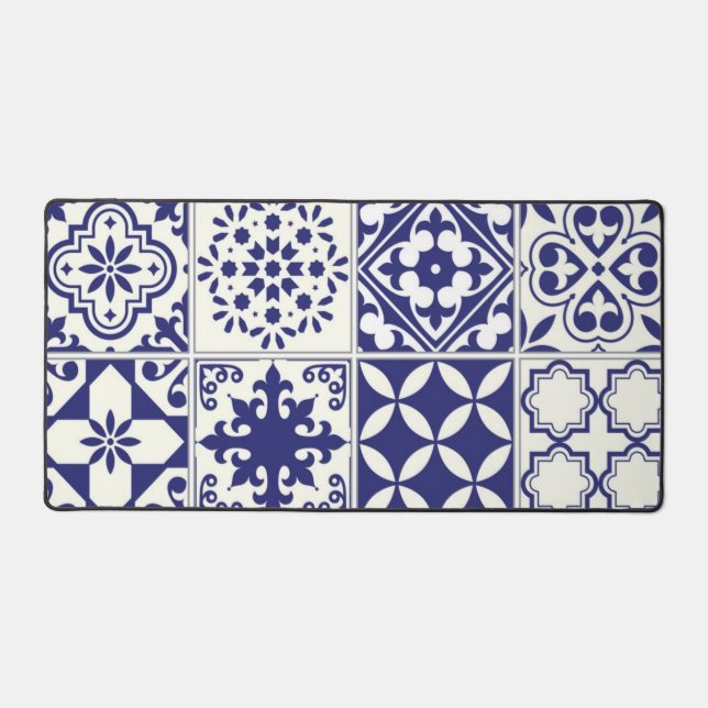 Alfrombrillas De Escritorio Patrón de azulejos de cerámica (Anverso)