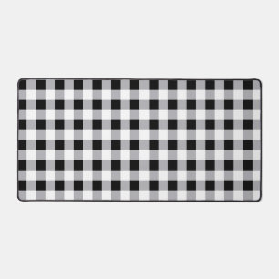 Alfrombrillas De Escritorio Patrón de comprobación de la placa blanca gris neg