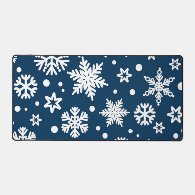 Alfrombrillas De Escritorio Patrón de copo de nieve (Anverso)