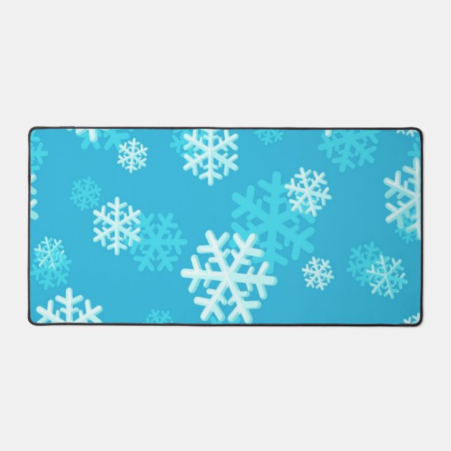 Alfrombrillas De Escritorio Patrón de copo de nieve (Anverso)