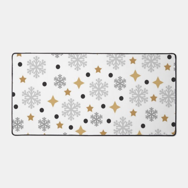 Alfrombrillas De Escritorio Patrón de copo de nieve (Anverso)