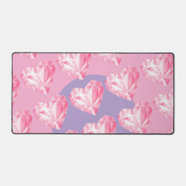Alfrombrillas De Escritorio Patrón de Corazón de Diamante Rosa – Lindo y Elega