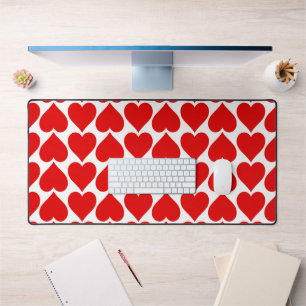 Alfrombrillas De Escritorio Patrón de corazón rojo, romántico, amor