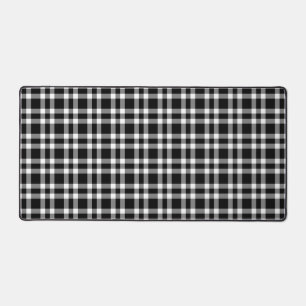 Alfrombrillas De Escritorio Patrón de cuadros negros y blancos