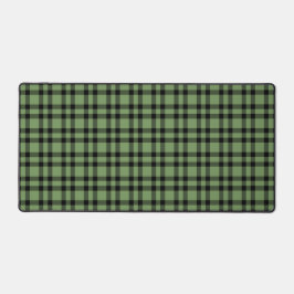 Alfrombrillas De Escritorio Patrón de Cuadros Verde Negro