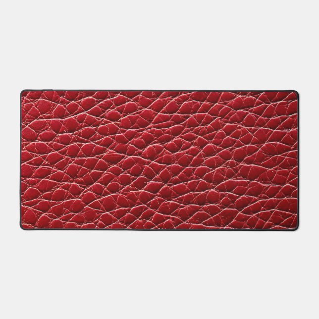Alfrombrillas De Escritorio Patrón de cuero rojo (Anverso)