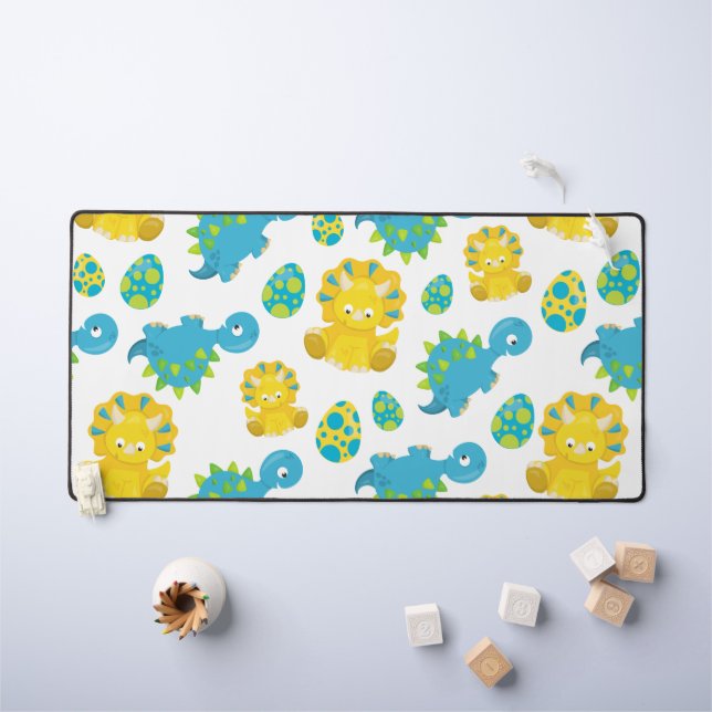 Alfrombrillas De Escritorio Patrón De Dinosaurios, Dinosaurios Cutos, Dino Beb (Mesa para niños)
