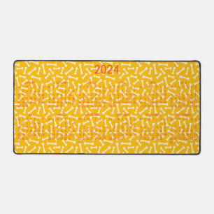 Alfrombrillas De Escritorio Patrón de diseño de huesos de perro del calendario