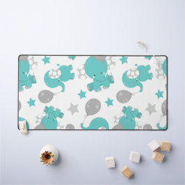Alfrombrillas De Escritorio Patrón De Elefantes Azules, Elefantes Cutetos, Est