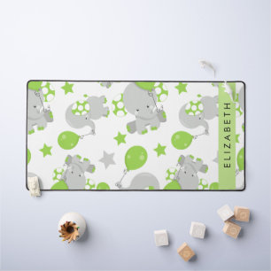Alfrombrillas De Escritorio Patrón De Elefantes, Elefantes Cutos, Tu Nombre