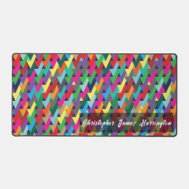 Alfrombrillas De Escritorio Patrón de flecha de color personalizado con nombre