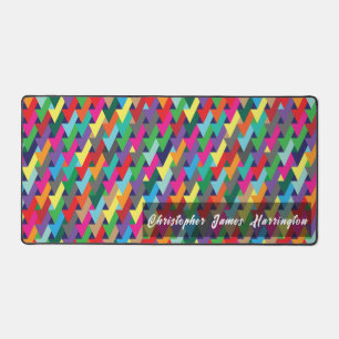 Alfrombrillas De Escritorio Patrón de flecha de color personalizado con nombre