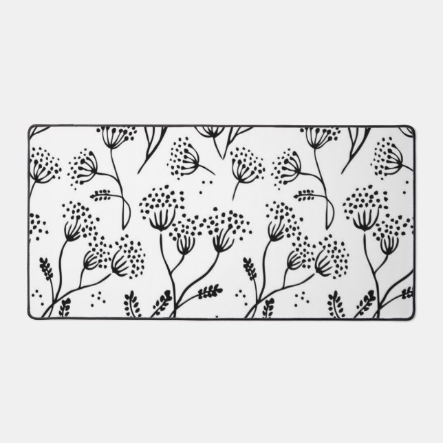 Alfrombrillas De Escritorio Patrón de flor (Anverso)