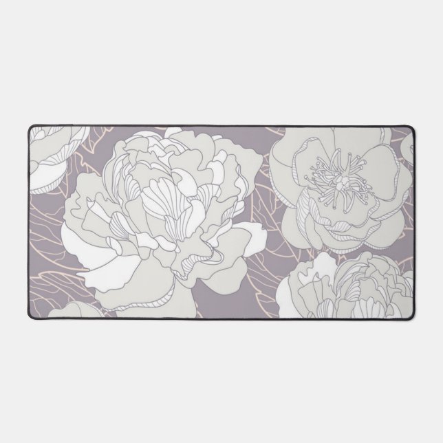 Alfrombrillas De Escritorio Patrón de flores (Anverso)