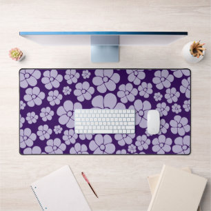 Alfrombrillas De Escritorio Patrón de flores - Cojín decorativo púrpura