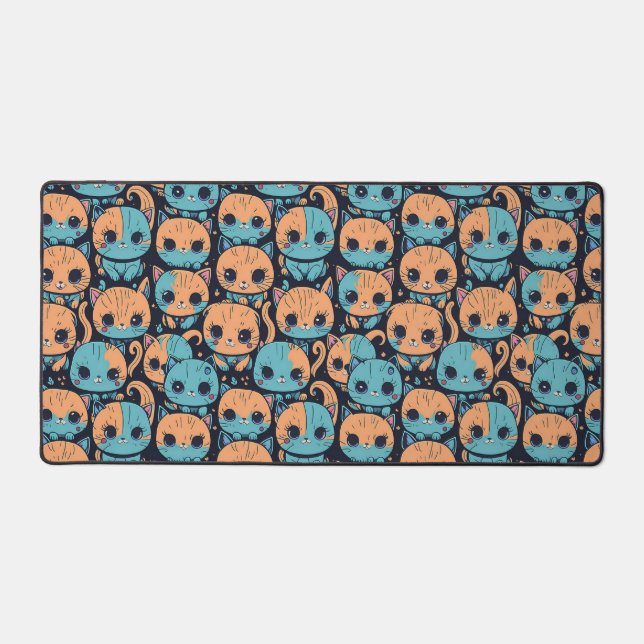 Alfrombrillas De Escritorio Patrón de gatitos (Anverso)