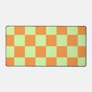 Alfrombrillas De Escritorio Patrón de Gingham controlado por cítricos verdes n