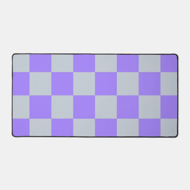 Alfrombrillas De Escritorio Patrón de Gingham de Purple Checkered (Anverso)