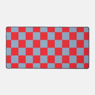Alfrombrillas De Escritorio Patrón de Gingham de Red Blue Checkered