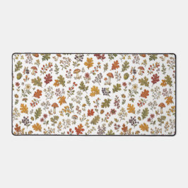 Alfrombrillas De Escritorio Patrón de hoja de hongo floral de bosque otoñal