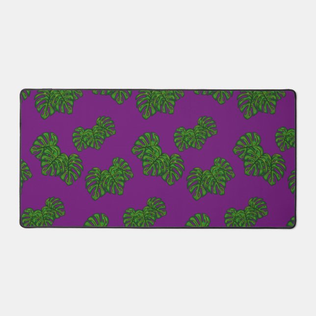 Alfrombrillas De Escritorio patrón de hoja de Monstera (Anverso)