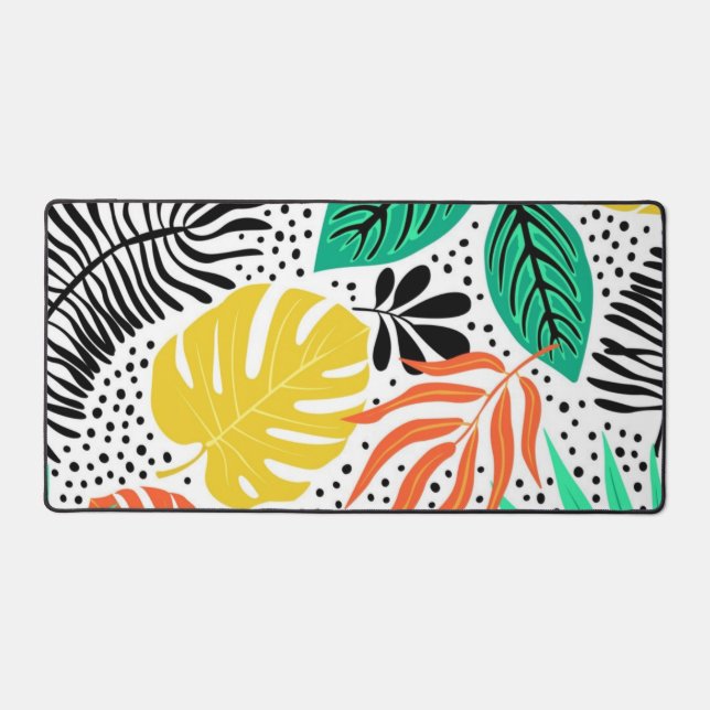 Alfrombrillas De Escritorio Patrón de hojas (Anverso)