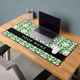 Alfrombrillas De Escritorio Patrón de hojas, hojas verdes, nombre