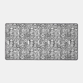 Alfrombrillas De Escritorio Patrón de la cabeza del perro