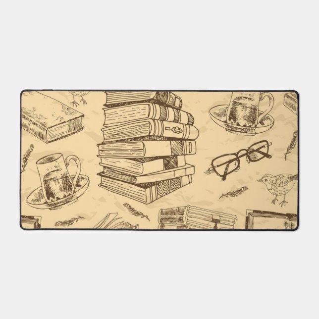 Alfrombrillas De Escritorio Patrón de libro (Anverso)
