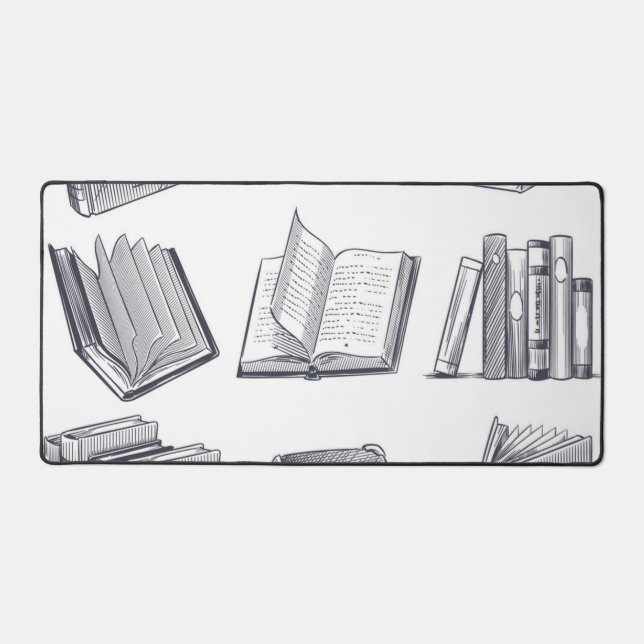 Alfrombrillas De Escritorio Patrón de libro (Anverso)
