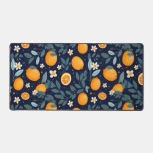 Alfrombrillas De Escritorio Patrón de luz naranja y floral